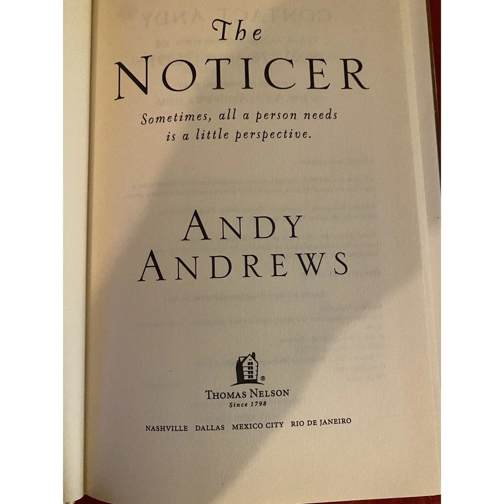 Noticer by Andy Andrews (2009, Hardcover & dust cover)‎